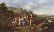 Cornelis van Poelenburch Children of Frederick V Prince Elector of Pfalz and King of Bohemia USA oil painting artist